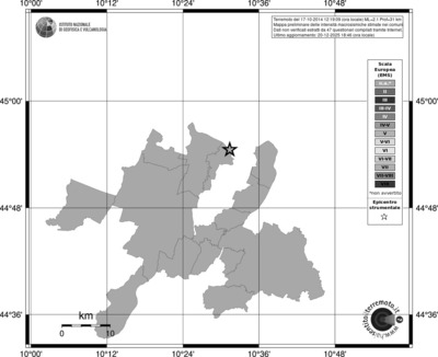 Mappa EMS - territori comuni