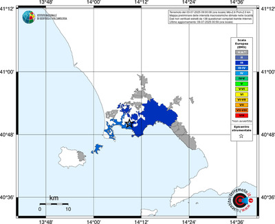Mappa EMS - territori delle località