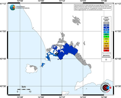 Mappa EMS - territori località