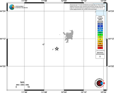 Mappa EMS - territori località
