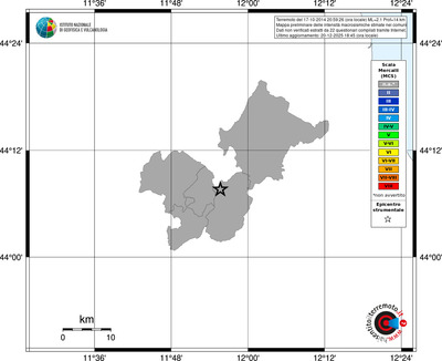 Mappa MCS - territori comuni