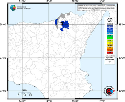 Mappa EMS - territori comunali