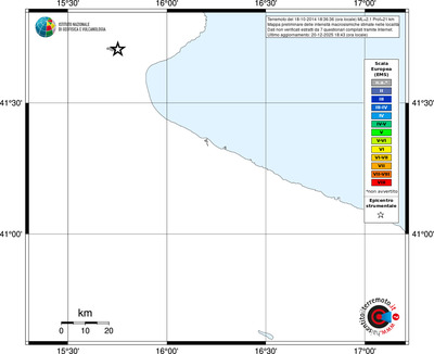 Mappa EMS - territori località