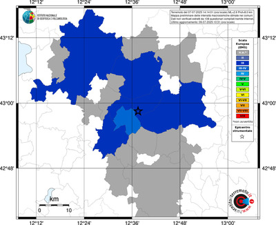 Mappa EMS - territori comunali