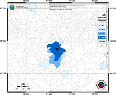 Mappa territorio comunale con almeno 3 questionari