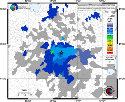 Mappa EMS - territori comunali