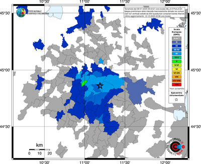 Mappa EMS - territori comuni