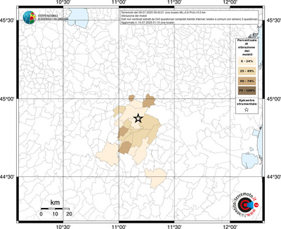 Mappa territorio comunale con almeno 3 questionari