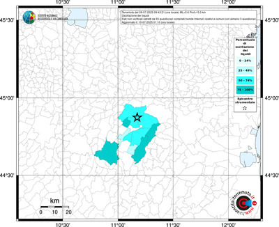 Mappa territorio comunale con almeno 3 questionari