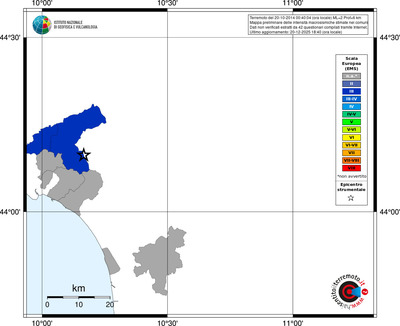 Mappa EMS - territori comuni