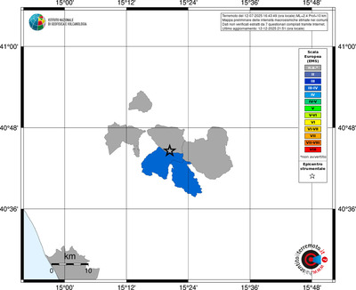 Mappa EMS - territori comuni