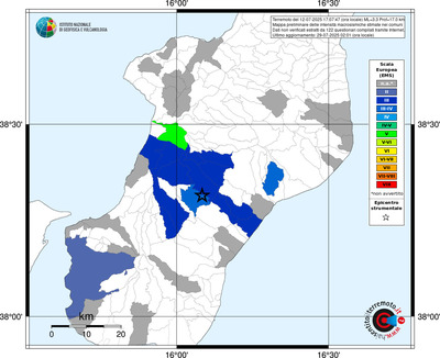 Mappa EMS - territori comunali