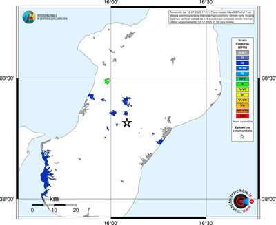 Mappa EMS - territori località