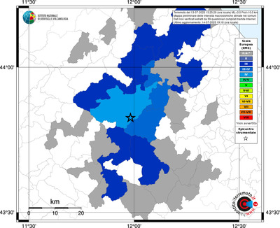 Mappa EMS - territori comunali
