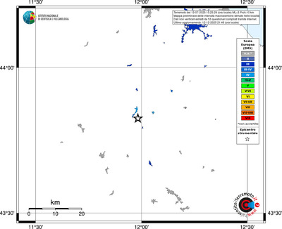 Mappa EMS - territori località