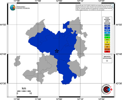 Mappa EMS - territori comuni