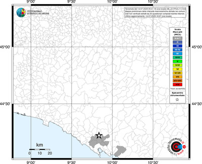 Mappa MCS - territori comunali
