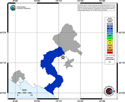Mappa EMS - territori comuni