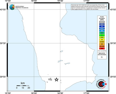 Mappa EMS - territori località