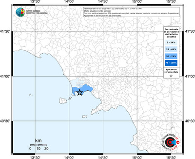 Mappa territorio comunale con almeno 3 questionari