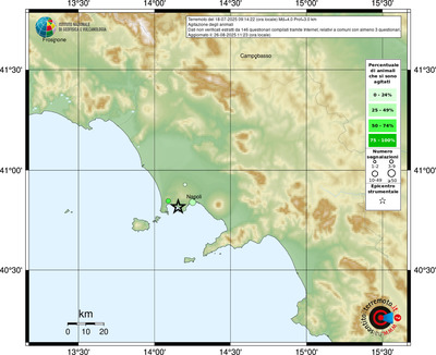 Mappa comuni con almeno 3 questionari