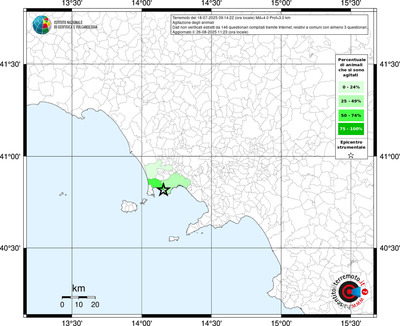 Mappa territorio comunale con almeno 3 questionari