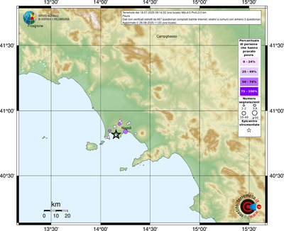 Mappa comuni con almeno 3 questionari