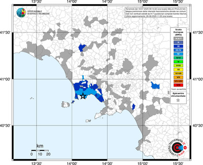 Mappa EMS - territori comunali