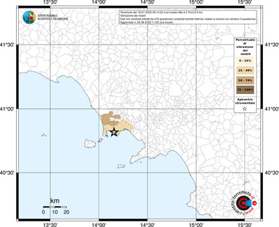 Mappa territorio comunale con almeno 3 questionari