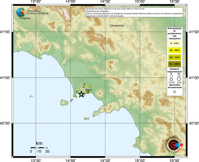 Mappa comuni con almeno 3 questionari