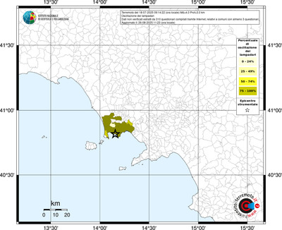 Mappa territorio comunale con almeno 3 questionari
