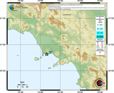 Mappa comuni con almeno 3 questionari