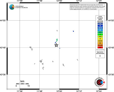 Mappa EMS - territori località