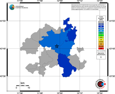 Mappa EMS - territori comuni