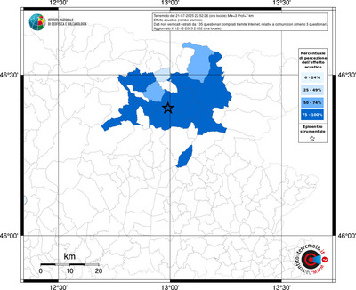 Mappa territorio comunale con almeno 3 questionari