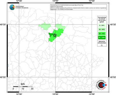 Mappa territorio comunale con almeno 3 questionari