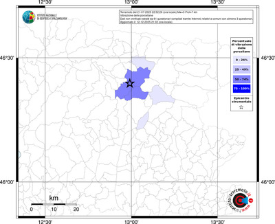 Mappa territorio comunale con almeno 3 questionari