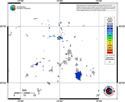 Mappa EMS - territori località