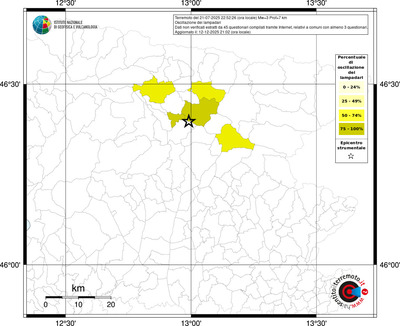 Mappa territorio comunale con almeno 3 questionari
