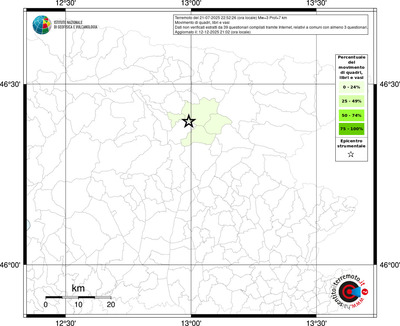 Mappa territorio comunale con almeno 3 questionari