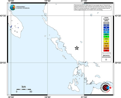 Mappa EMS - territori delle località