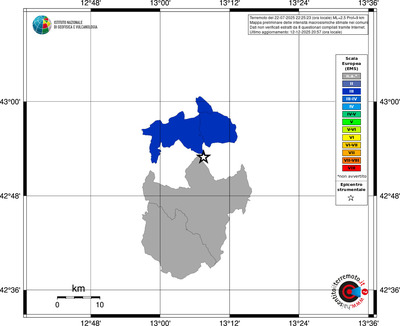 Mappa EMS - territori comuni