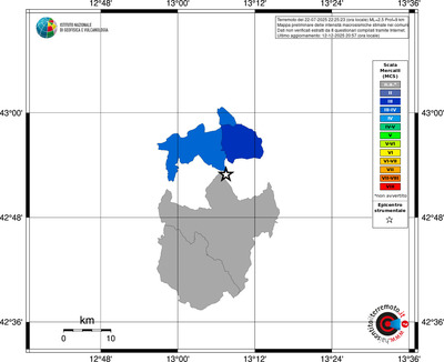 Mappa MCS - territori comuni