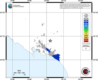 Mappa EMS - territori località