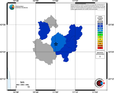 Mappa EMS - territori comuni