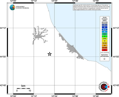Mappa EMS - territori località