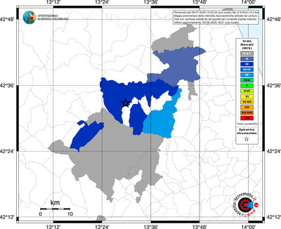 Mappa MCS - territori comunali