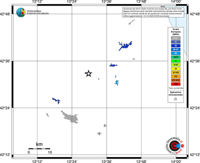Mappa EMS - territori località