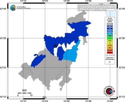 Mappa EMS - territori comuni