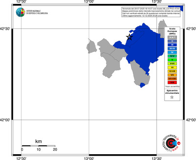 Mappa EMS - territori comuni
